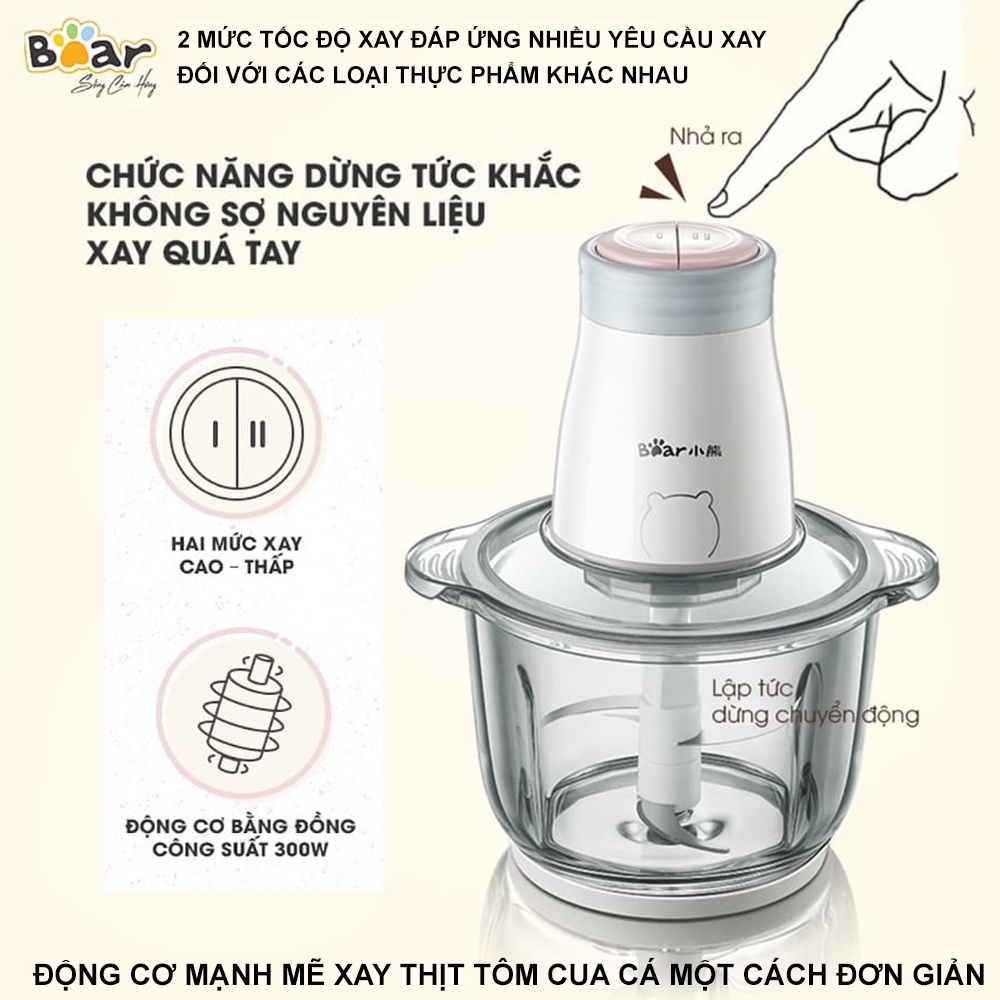 Máy Xay Thit Thưc Phẩm Đa Năng Tiện Dụng Bear QSJ-B02Q1 HiMect