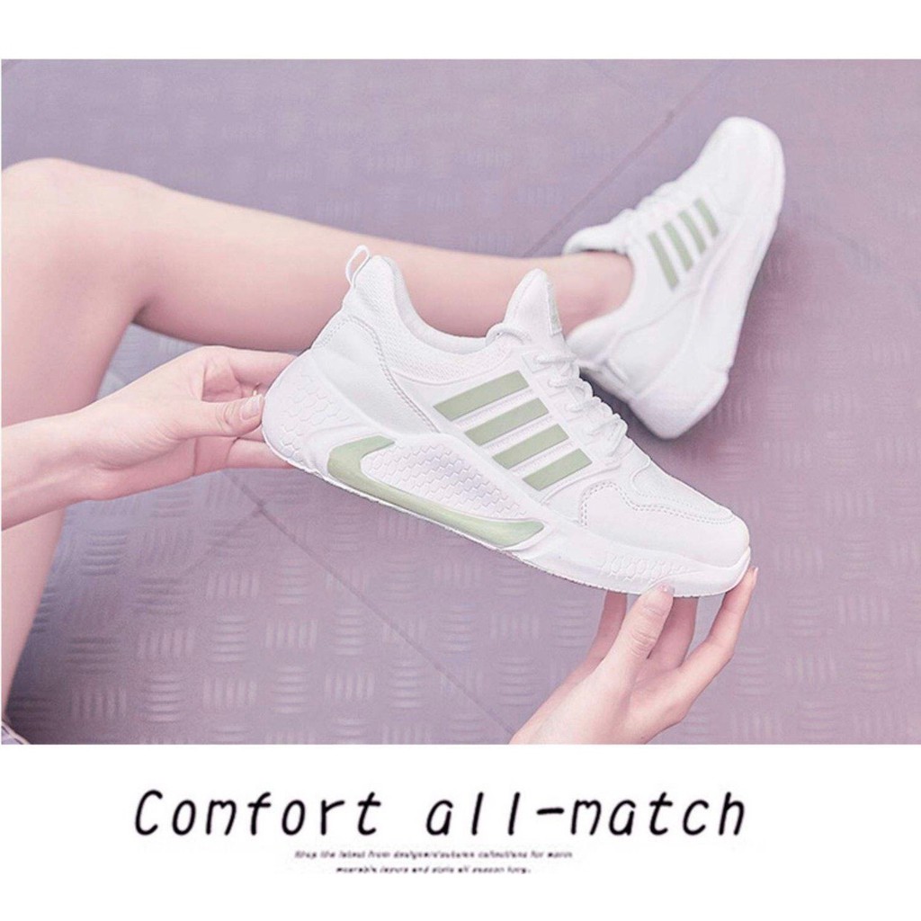 Giày thể thao sneaker phối 3 vạch kiểu dáng Hàn Quốc cực hottrend