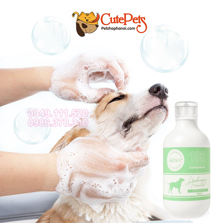 Sữa tắm Khử mùi hôi cho chó mèo Joyce &amp; Dolls 102 500ml Deodorizing dầu tắm chó mèo - CutePets