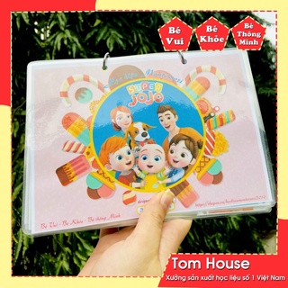 - Học liệu bóc dán chủ đề Super JoJo, học liệu montessori, giáo dục sớm cho bé