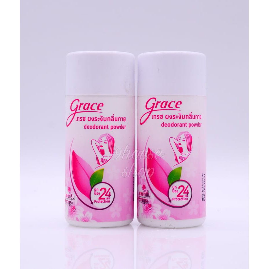 01 Phấn Khử Mùi Nách &amp; Chân GRACE Deodorant Powder Thái Lan 35g