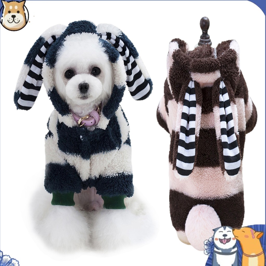 Áo Hoodie Tai Thỏ Dễ Thương Cho Thú Cưng