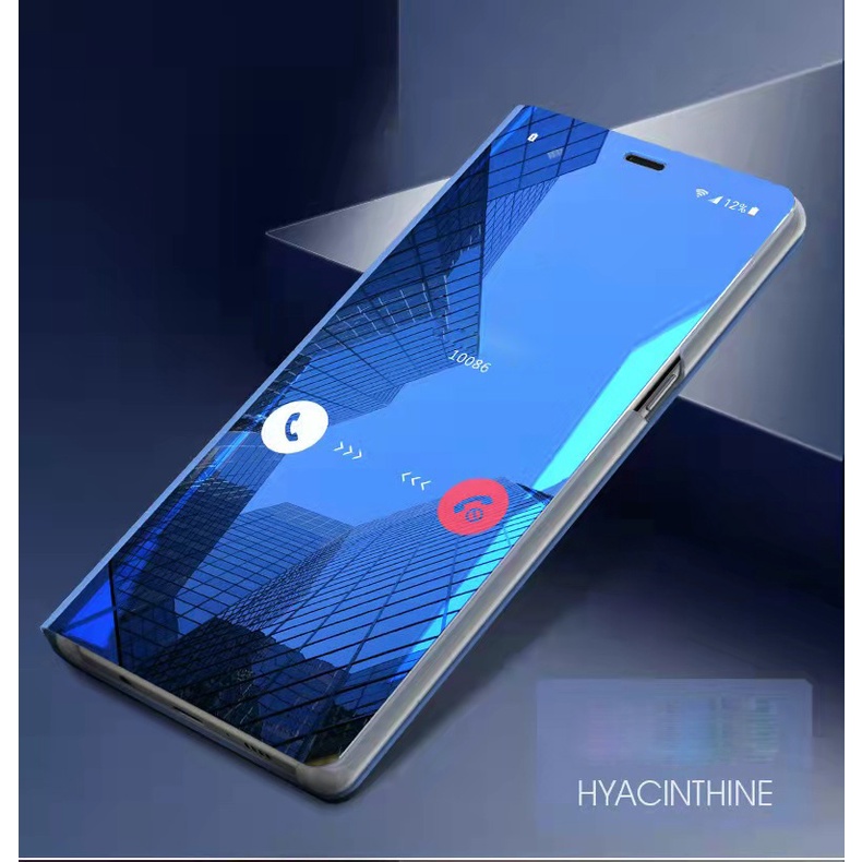 Bao Da Điện Thoại PU Nắp Lật Mặt Gương Thông Minh Cho Samsung Galaxy S 22 S22 Ultra Plus S22Ultra S22+ 5G 2022