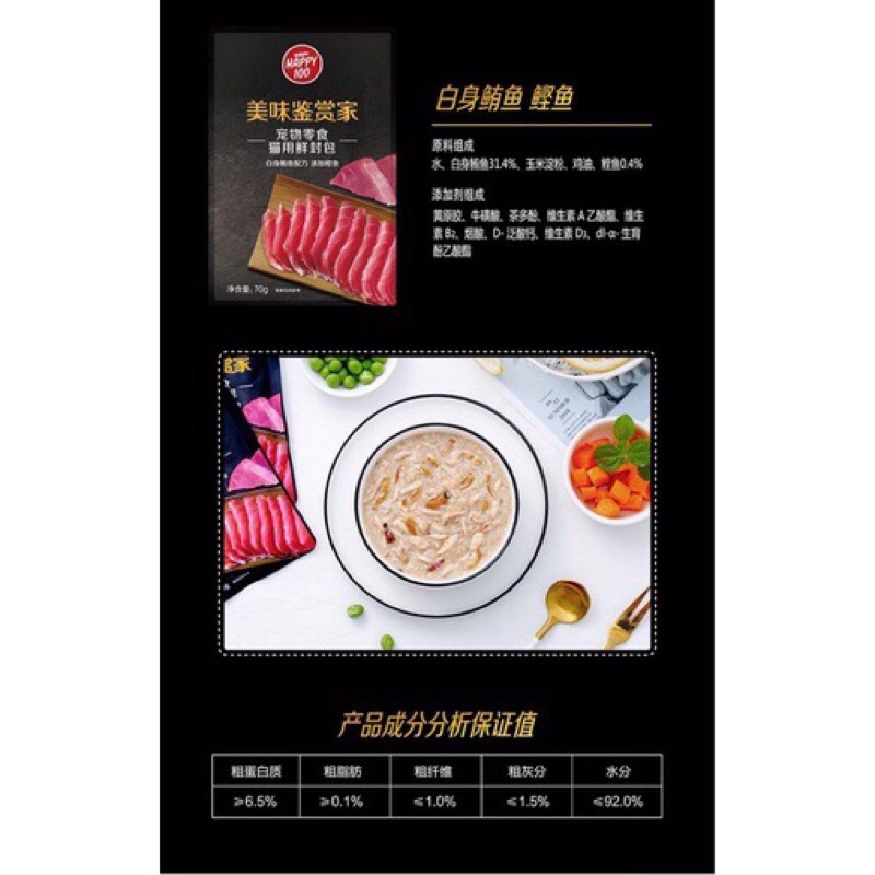 Pate Wanpy Happy 100 gói 70g cho mèo
