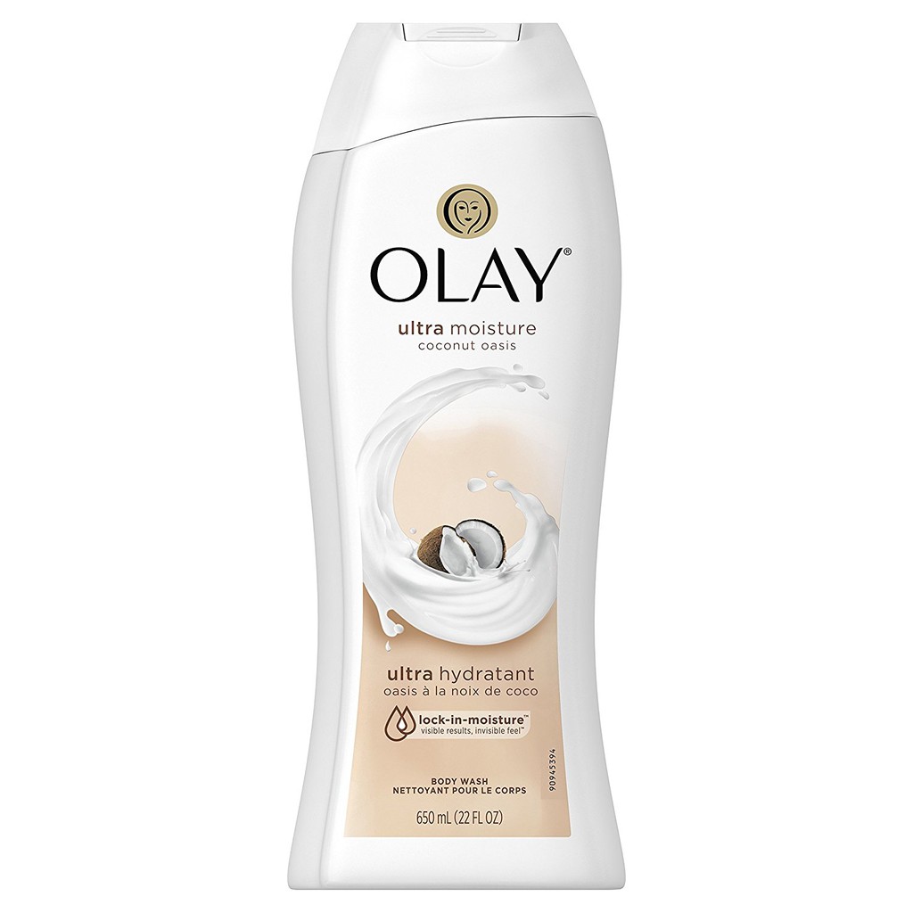 Sữa tắm dưỡng ẩm da hương dừa Olay Ultra Moisture Coconut Oasis Body Wash 650ml (Mỹ)