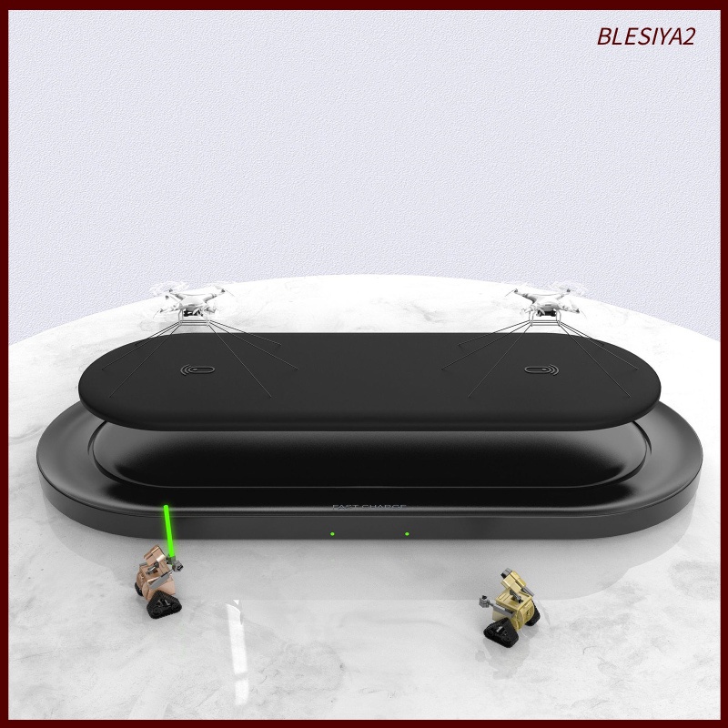 [BLESIYA2] Wireless Fast Charger 20W Qi Dual Charging Pad Charger for Samsung Universal