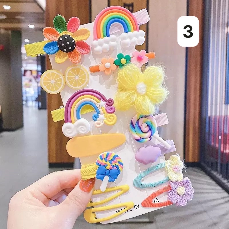 Set 28 Cặp Tóc Cầu Vồng Ngọt Ngào 🌈🌈