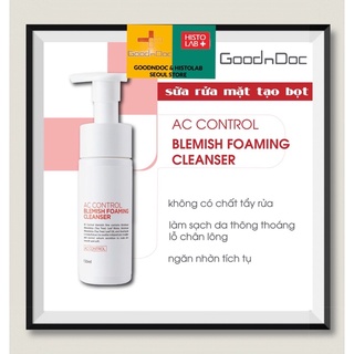 Sữa rửa mặt dành cho da mụn goodndoc ac control blemish multi foam cleanser 150ml