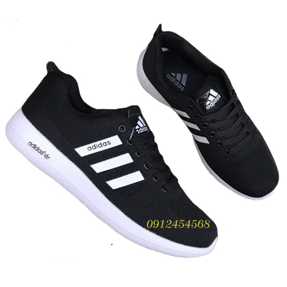 Giày nam Giày nữ Giày thể thao nam nữ đen trắng