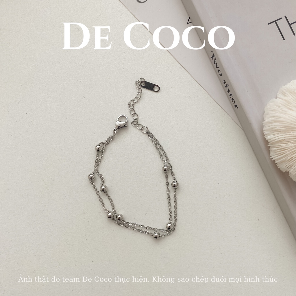 [KHÔNG ĐEN GỈ] Vòng tay lắc tay titan đính charm Saint De Coco decoco.accessories | BigBuy360 - bigbuy360.vn