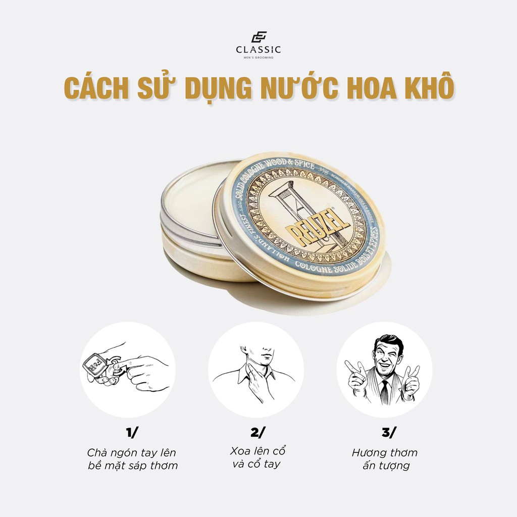 [Mã SKAMFM1712 giảm 10% đơn 250K] Nước Hoa Khô Reuzel Wood & Spice Solid Cologne Balm | BigBuy360 - bigbuy360.vn