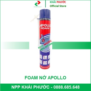 Keo bọt trương nở trám hở tường foam nở xịt chống thấm apolo apollo 750ml - khải phước electric