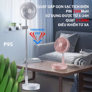 Quạt Sạc Tích Điện Gấp Gọn Đa Năng Tiết Kiệm Điện