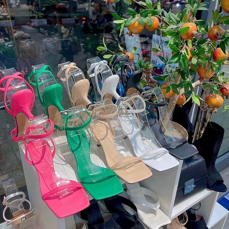 GIÀY SANDAL QUAI DÂY MÃNH GÓT 3 PHÂN ĐỘC LẠ