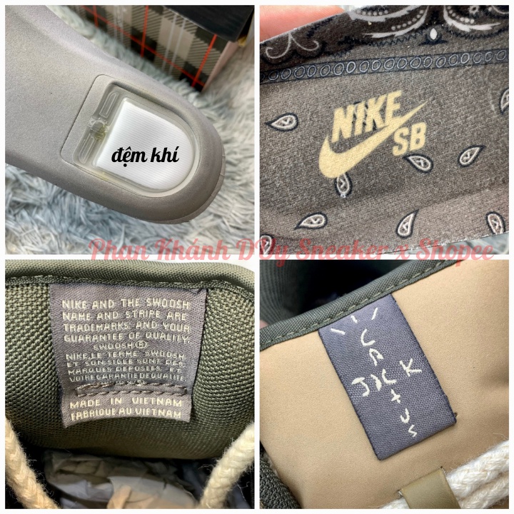 Giày Sneaker Sb Dunk Low x Travis Scott cổ thấp nam nữ Hàng TC