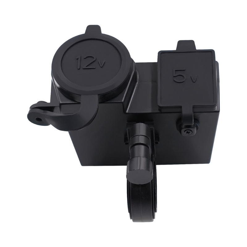 Ổ Cắm Sạc Hai Cổng USB Có Màn Hình Hiển Thị Điện Áp Cho Xe Hơi Xe Máy Tàu Thuyền ATV 12V