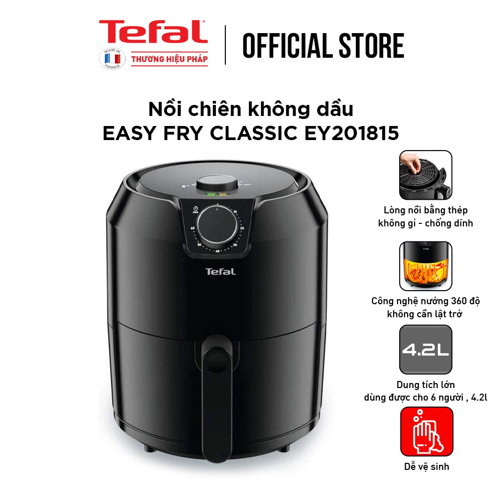 Nồi chiên không dầu Tefal EY201815 - 4.2L - đen