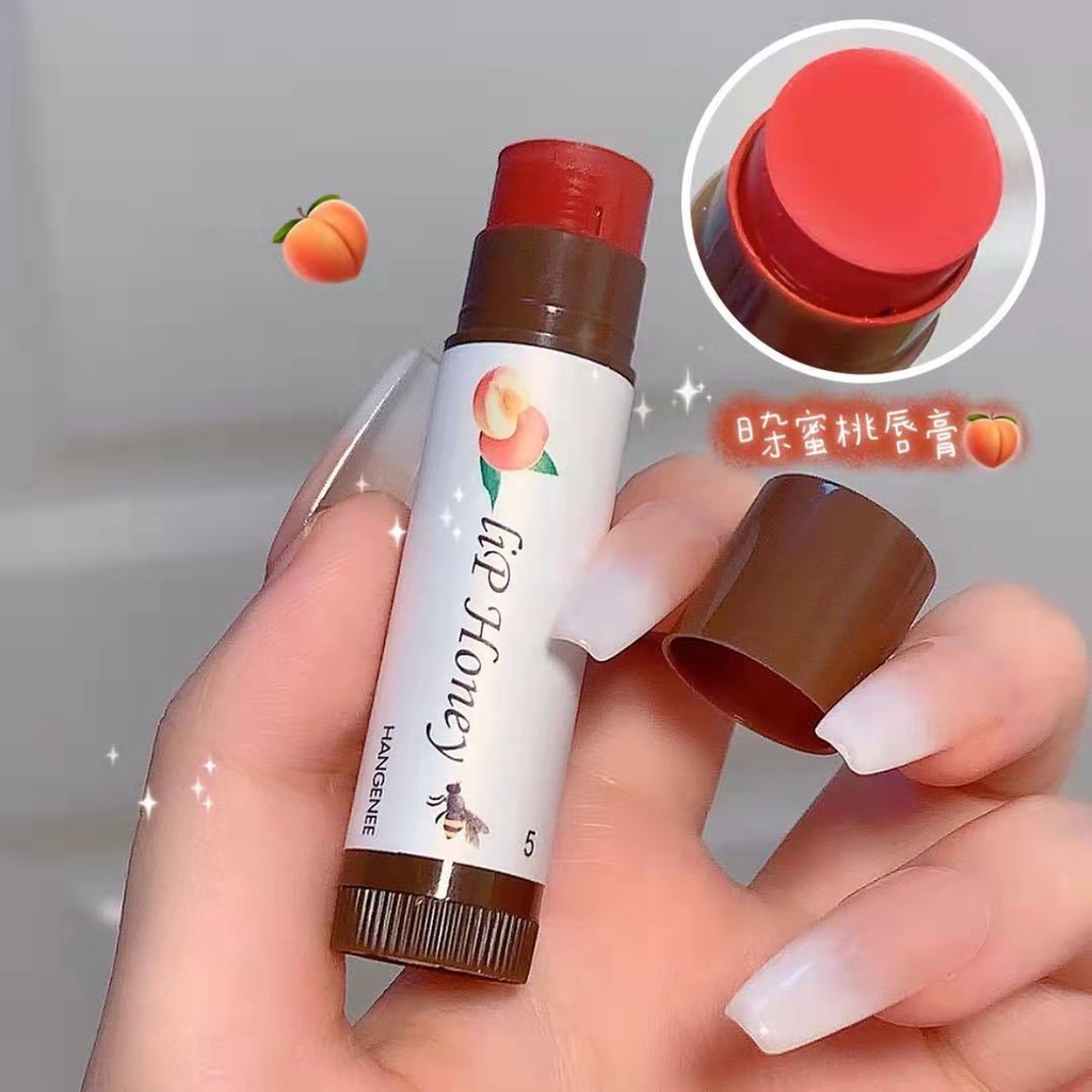 Son dưỡng môi Fu Shiyi dạng thạch trái cây vaseline màu tiệp vào da độc đáo