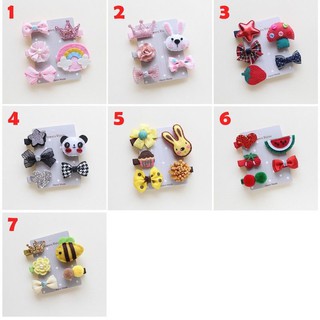 Bộ 5 kẹp tóc dễ thương cho bé gái