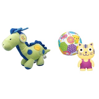 Bộ Đồ chơi thú bông Shopconcuame và bộ 2 đồ chơi bóng lục lạc và chút chít hổ con Toyroyal