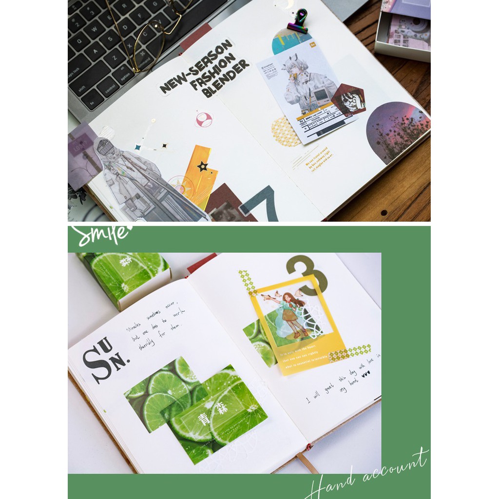 Hộp 100 sticker giấy SH1001 Gachini