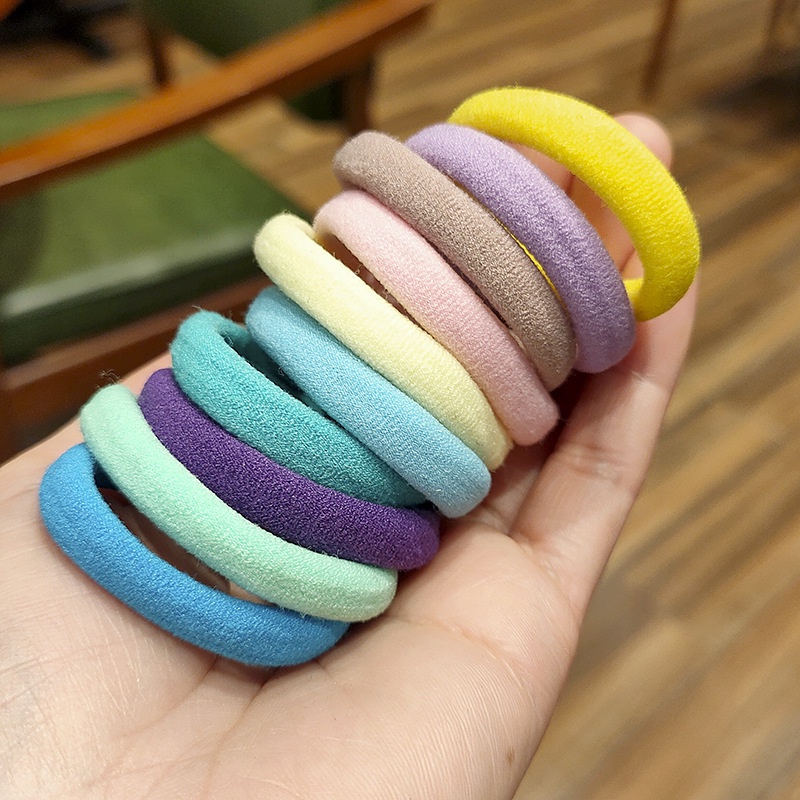 Combo 50 sợi thun cột tóc cho bé gái nhiều màu dễ thương