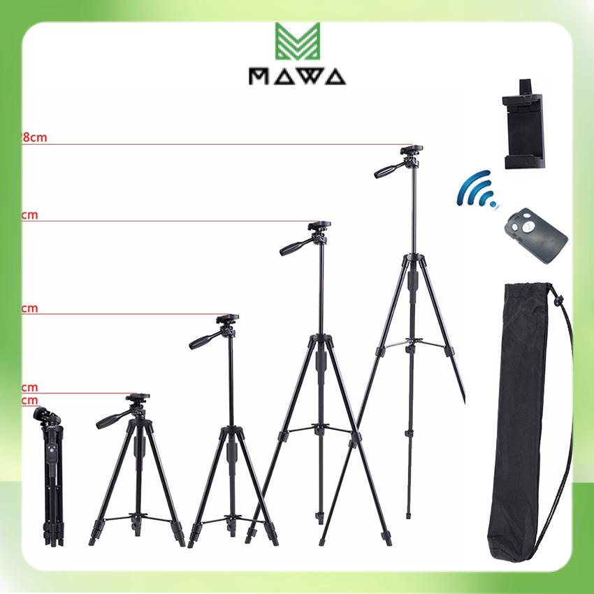 Chân đế tripod chụp ảnh bluetooth cho điện thoại và máy ảnh Selfiecom TTX-6218 kèm remote, túi đựng v đầu kẹp điện thoại