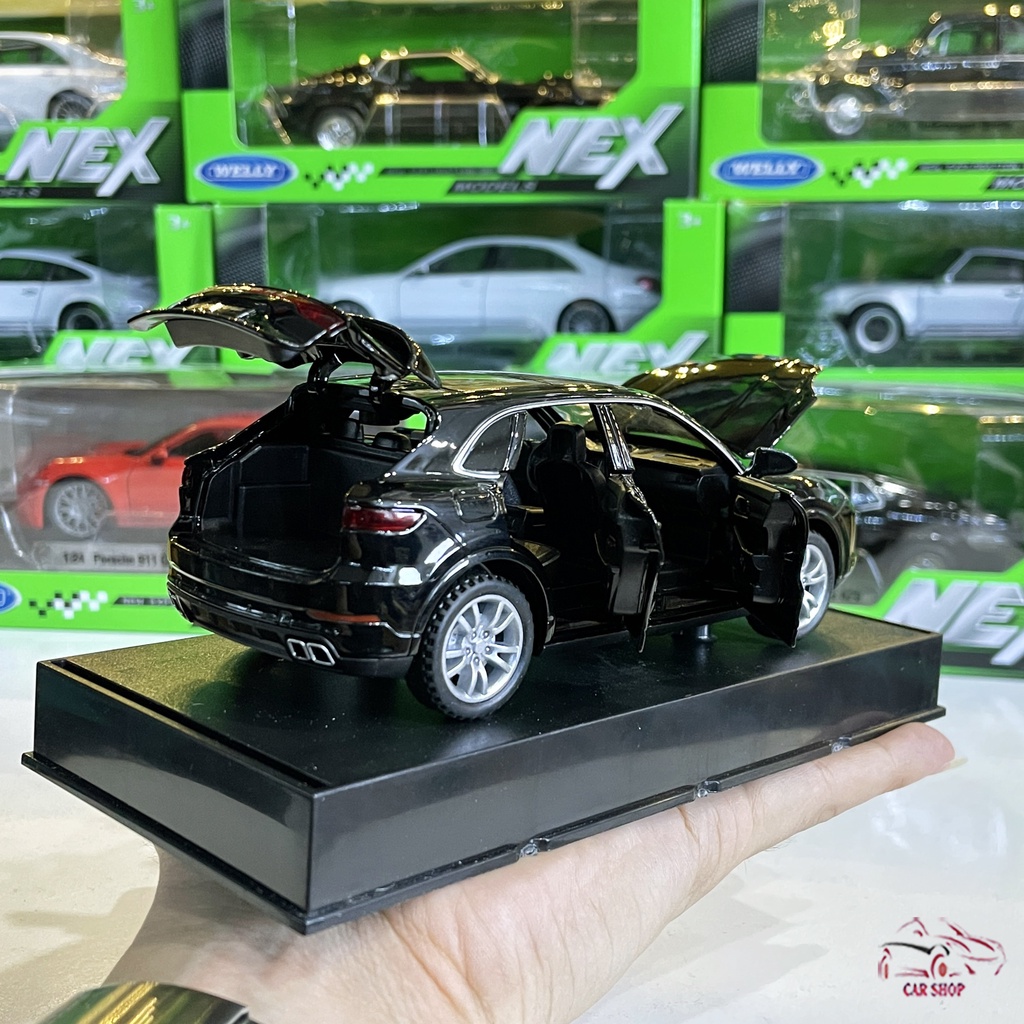 Mô hình xe ô tô Porsche Cayenne tỉ lệ 1:32 hãng Double Horses màu đen