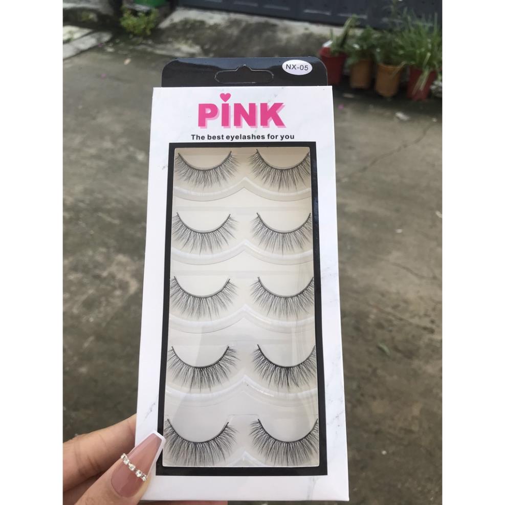 Mi giả 5 cặp PINK cao cấp