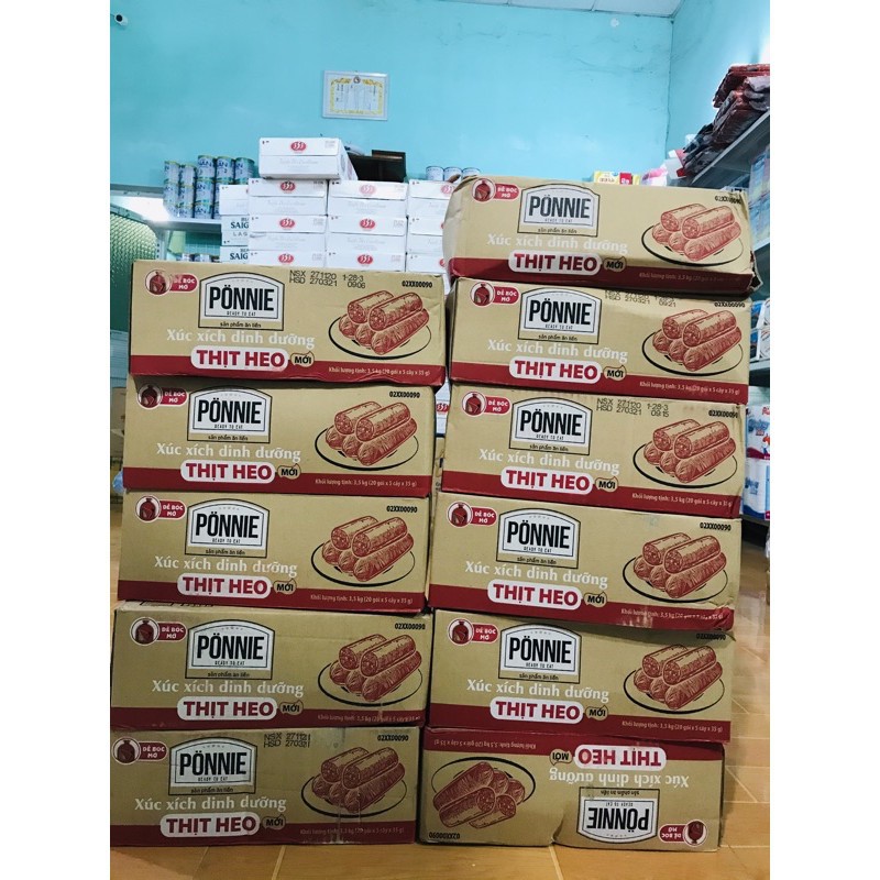Gói 5 Cây Xúc Xích Ponnie 175g/105g  còn vị bò | BigBuy360 - bigbuy360.vn