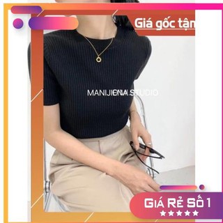 [ ÁO LEN TĂM MỎNG ] Áo len tăm mỏng cộc tay không thể thiếu trong tủ quần áo của các nàng trong thời tiết này nha