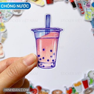 [HCM] Sticker Đồ Uống - Drink CHỐNG NƯỚC Dán Nón Bảo Hiểm | Sticker Việt Nam