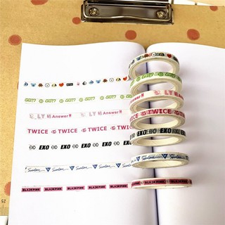 Washi tape kpop idol