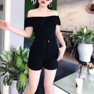 [Ảnh thật] - Quần sooc cạp cao 1 cúc umi
