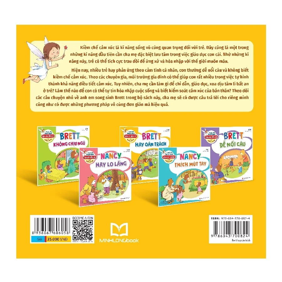 Sách: Cùng Con Vượt Qua Cảm Xúc Tiêu Cực Tuổi Mầm Non - Brett Hay Oán Trách