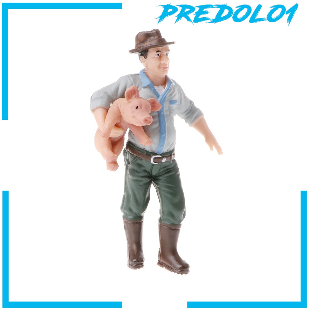 [PREDOLO1] Realistic Wildlife / Farm Animal Farmer Models Figurine Toys Collectibles Gift