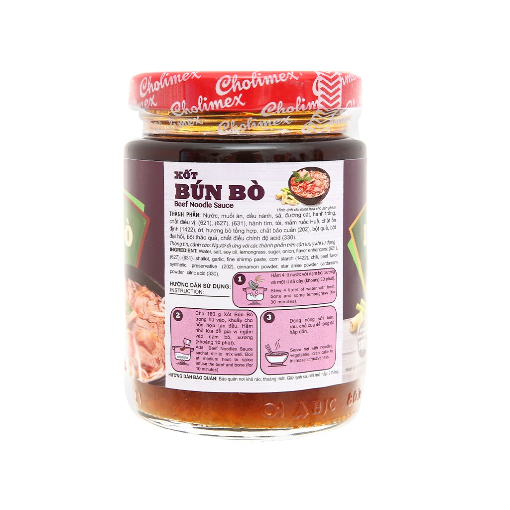 Xốt bún bò Cholimex hũ 180g