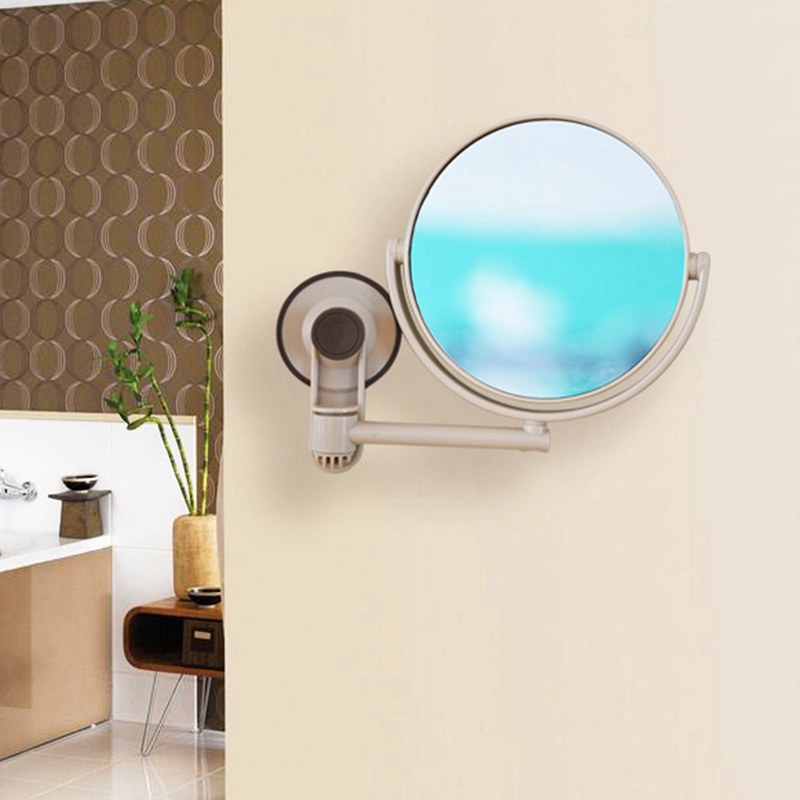 [Hàng mới về] Gương trang điểm hai mặt phóng đại 1X/3X thiết kế giác hút tiện lợi