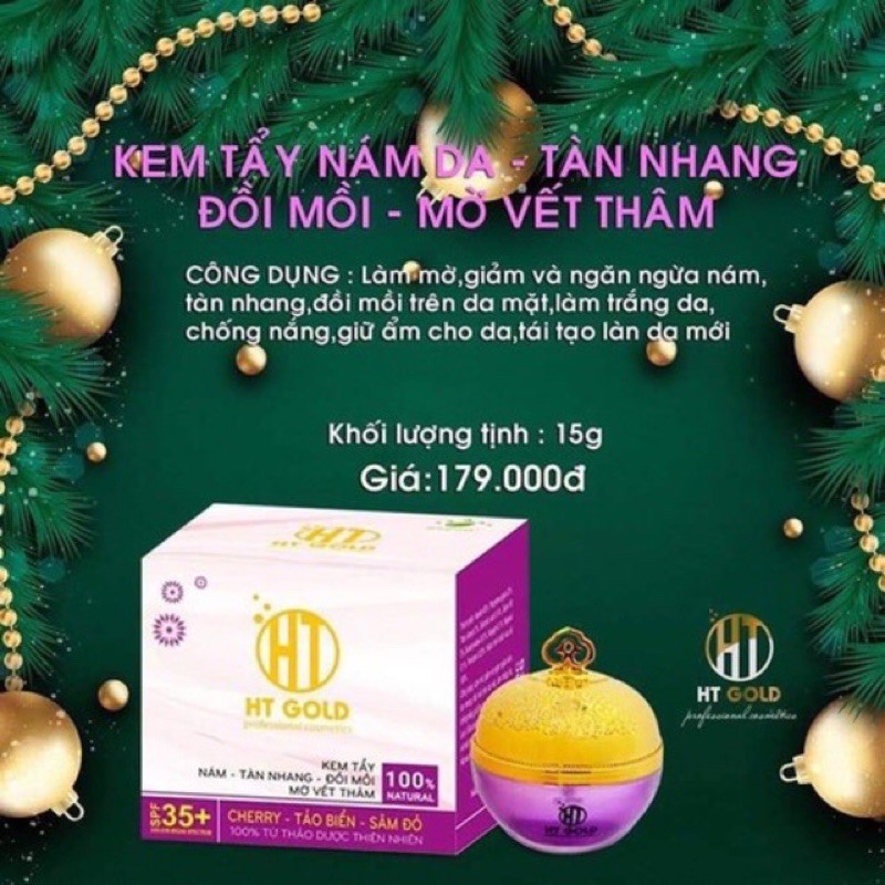 Kem Nám Trắng Da HT GOLD 15g