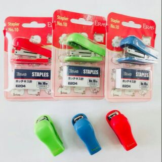 Dập ghim mini số 10 tặng kèm 2 hộp đinh ghim Eras E238