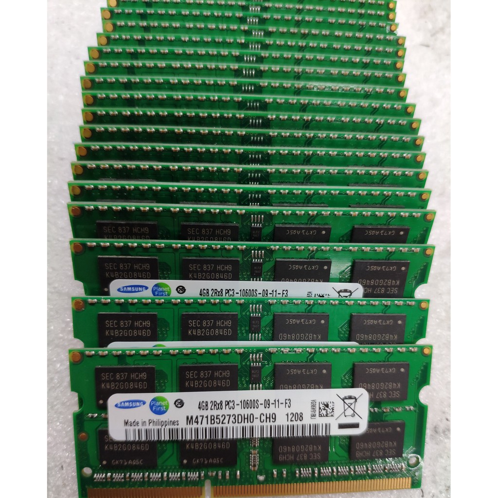 Thẻ Nhớ Samsung Ddr2 Ddr3 2gb 4gb 8gb 667 / 800 / 1066 / 1333 / 1600mhz 200pin 204pin Sodim Notebook Ram