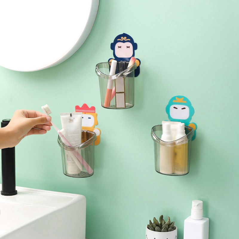 Giá đựng bàn chải đánh răng hoạt hình gắn tường tiện dụng