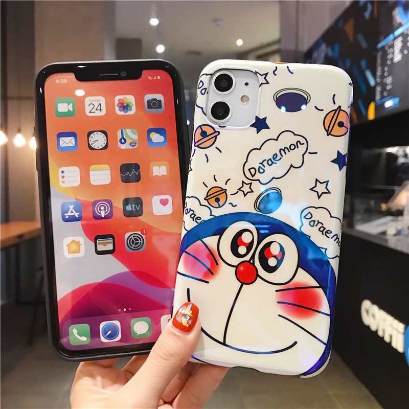 Ốp lưng OPPO A54 A53 A15 A15S A93 A92 A52 A31 A12 A12e A9 A7 A5 A5S A3S A1K A83 A37 A37F F11 F9 F7 F5 F3 F1S Reno2 F Reno4 Reno5 Reno6 Reno6Z Reno 2F 4 6 6Z Realme 5 5i C2 C1 Pro 2020 4G 5G Glitter Doraemon Soft TPU Case