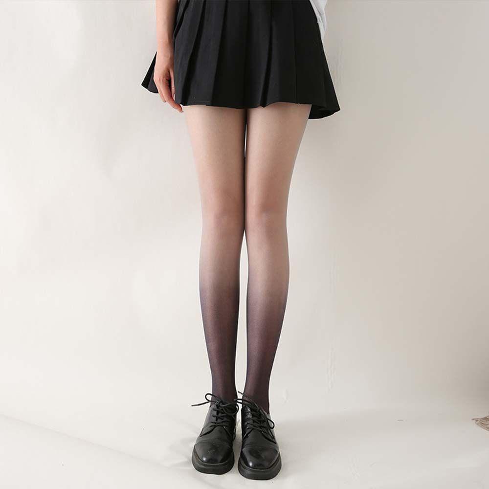 Vớ Dài Siêu Mỏng Co Giãn Màu Gradient Phong Cách Lolita Gợi Cảm Cho Nữ
