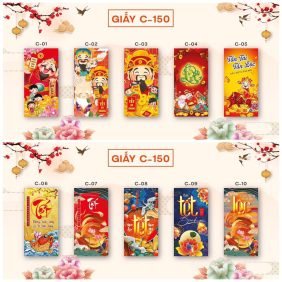 [bịch 10 cái] BAO LÌ XÌ NĂM MỚI MẪU SIÊU HOT GIÁ SỈ