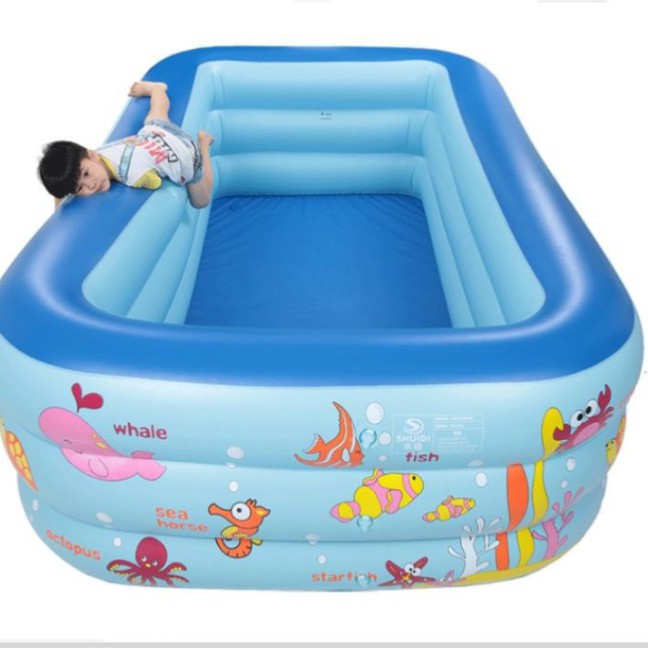 Chuyên sỉ lẻ bể bơi chữ nhật  m2 cho bé 2 tầng
