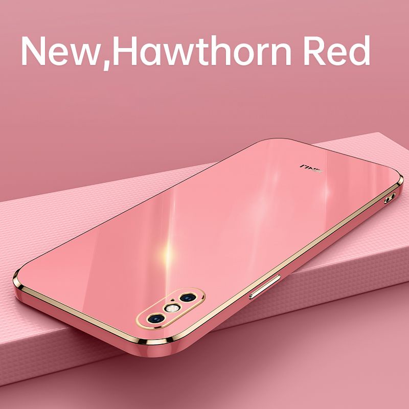 Ốp Điện Thoại Silicon Mềm Mạ Viền Cho Iphone X XR XS 11 Pro Max