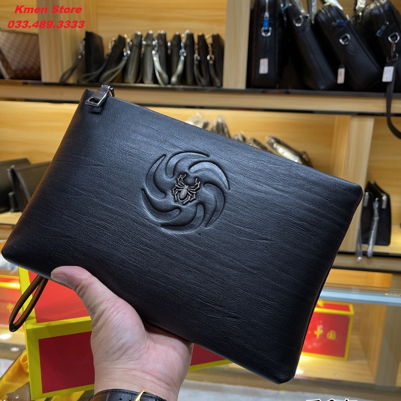 Ví Cầm Tay Clutch Nam Cao Cấp Mẫu Mới Giá Tốt Da Bò Mềm Đẹp Nhiều Ngăn PL04