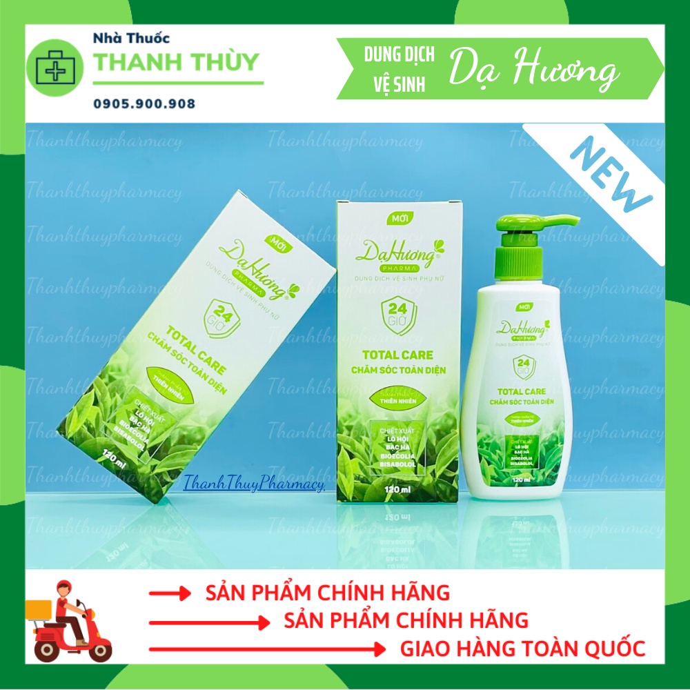 Dung Dịch Vệ Sinh Dạ Hương  Total Care Chăm Sóc Toàn Diện [Chai 120ml] Bảo Vệ Tự Nhiên, Chăm Sóc Dịu Nhẹ