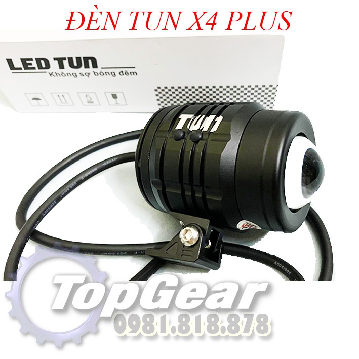 Đèn Trợ Sáng TUN X4 Plus - Bi Cầu Siêu Sáng &lt;TOPGEAR&gt;